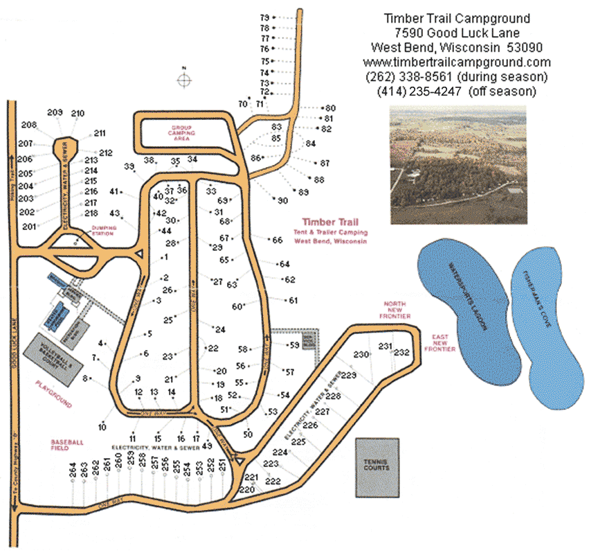 Timber Trail Campground Map